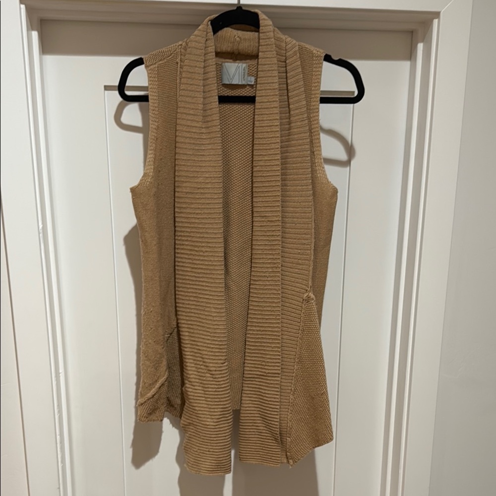 Michael Stars- Women's Tan Sweater Vest